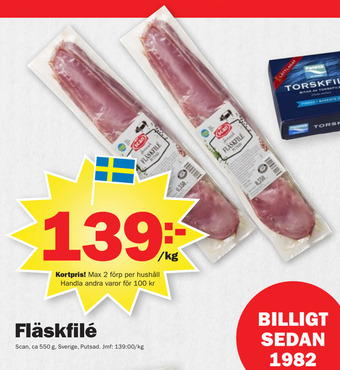 Pekås Fläskfilé erbjuda