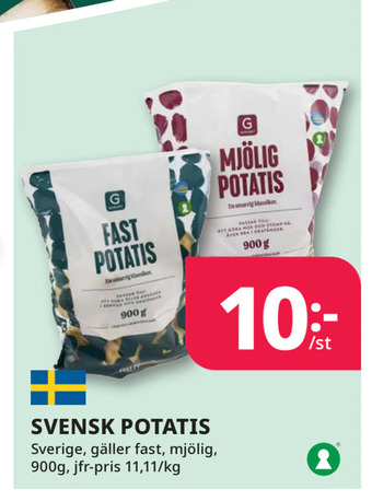 Tempo Svensk potatis erbjuda