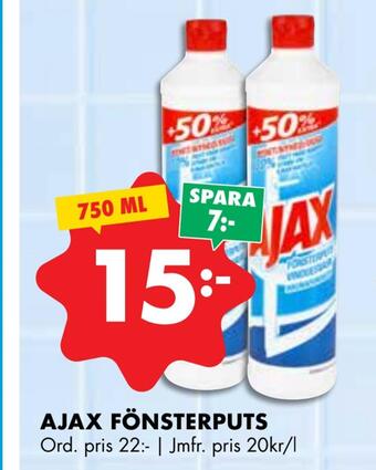 ÖoB Ajax fönsterputs erbjuda