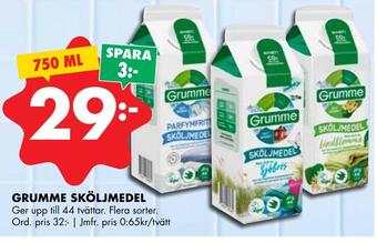 ÖoB Grumme sköljmedel erbjuda