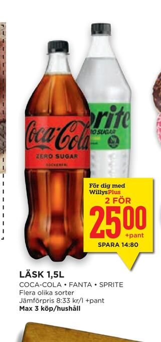 Willys Hemma Läsk 1,5l erbjuda
