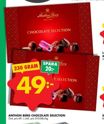 ÖoB Anthon berg chocolate selection erbjuda