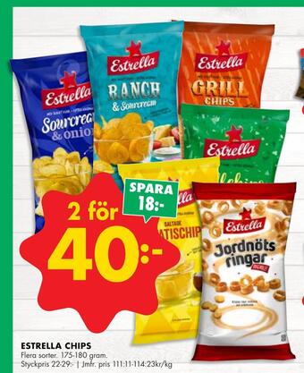 ÖoB Estrella chips erbjuda