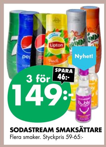 ÖoB Sodastream smaksättare erbjuda