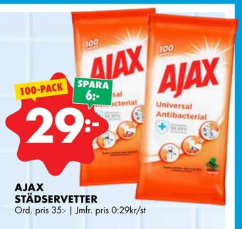ÖoB Ajax städservetter erbjuda
