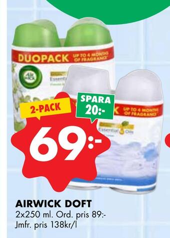 ÖoB Airwick doft erbjuda
