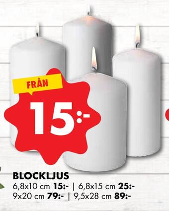 ÖoB Blockljus erbjuda