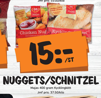 Bazaar Food market Nuggets/schnitzel erbjuda