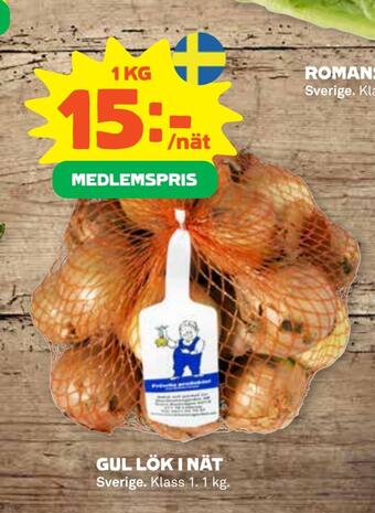 Coop Forum Gul lök i nät erbjuda