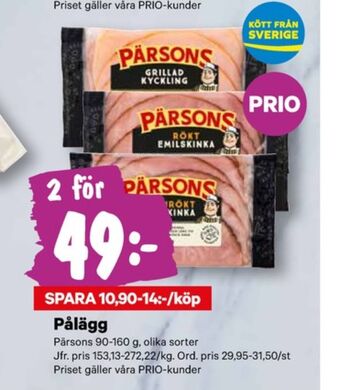 City Gross Pärsons skinka erbjuda