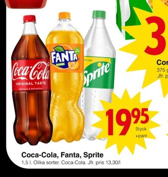 Matöppet Coca cola läskedryck erbjuda