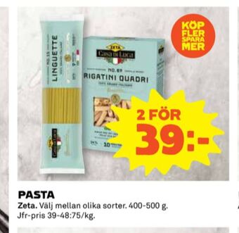 Coop Casa di luca pasta sorterad erbjuda