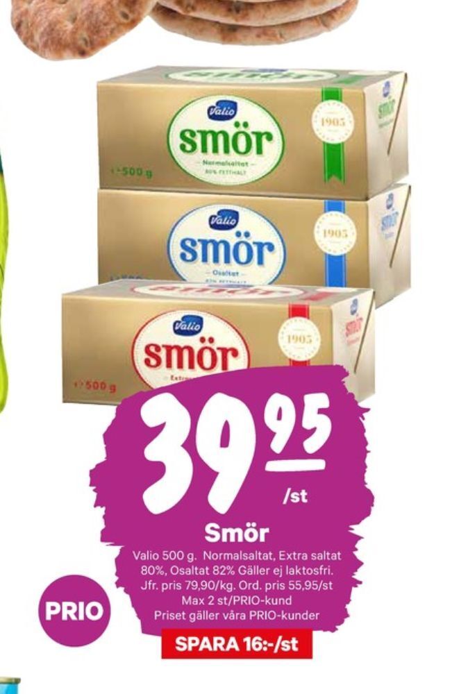 City Gross Valio smör erbjuda