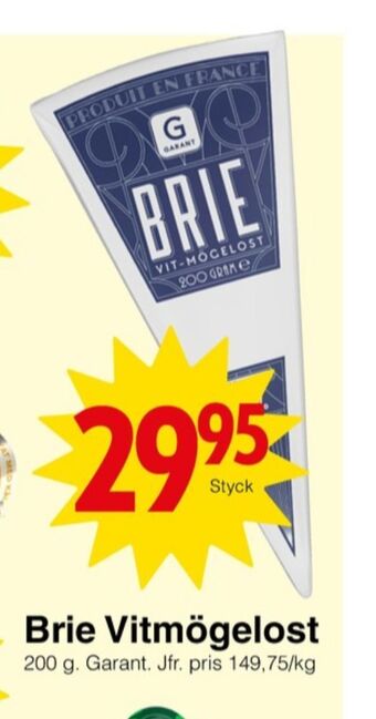 Matöppet Garant brie erbjuda
