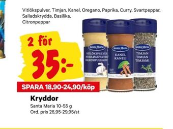 City Gross Santa maria kryddor erbjuda