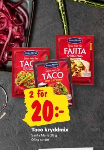 City Gross Santa maria taco kryddmix erbjuda