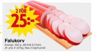 Matöppet Jm chark falukorv erbjuda
