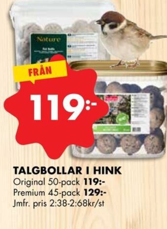 ÖoB Nature talgbollar erbjuda