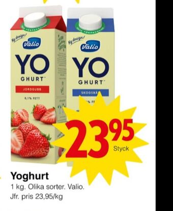 Matöppet Valio yoghurt erbjuda