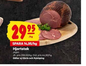City Gross Jojjen hjortstek erbjuda