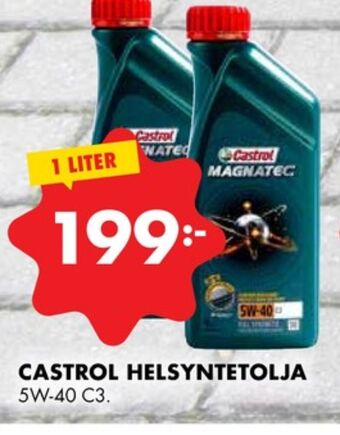 ÖoB Castrol motorolja erbjuda