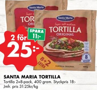 ÖoB Santa maria tortillas erbjuda