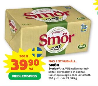 Stora Coop Svenskt smör erbjuda