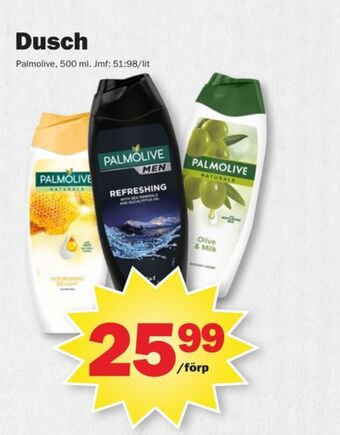 Pekås Palmolive duschtvål erbjuda