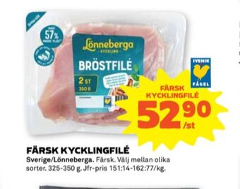 Stora Coop Lönneberga kycklingbröstfilé erbjuda