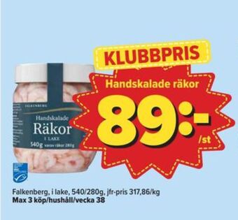 Östenssons Falkenberg seafood räkor erbjuda