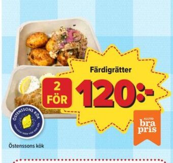 Östenssons Östenssons färdigrätter erbjuda