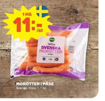 Stora Coop Coop morötter erbjuda