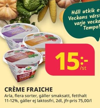 Tempo Arla köket crème fraiche erbjuda