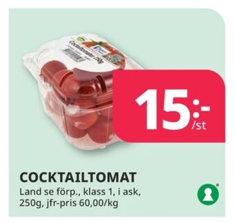 Tempo Nature choise cocktailtomater erbjuda