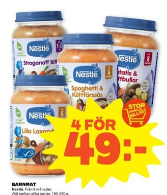 Stora Coop Nestlé barnmat erbjuda