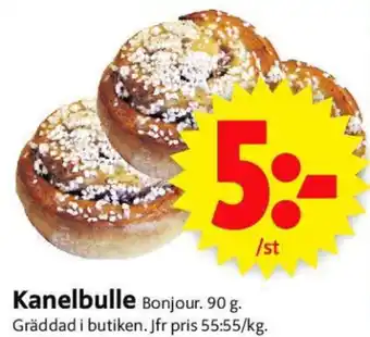 ICA Supermarket Bonjour Kanelbulle 90g erbjuda
