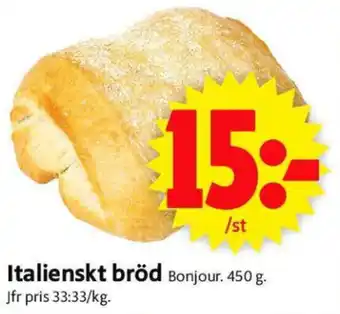 Bonjour Italienskt bröd 450g