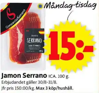 ICA Jamon Serrano 100g
