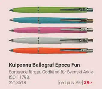 Kulpenna Ballograf Epoca Fun