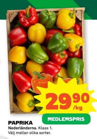 Stora Coop Paprika erbjuda