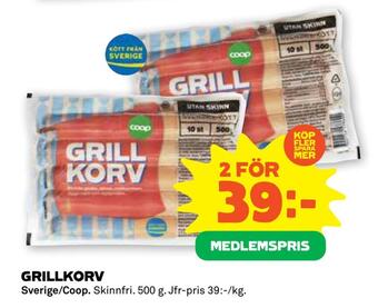 Stora Coop Grillkorv erbjuda