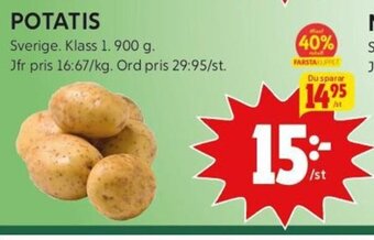 ICA Kvantum POTATIS erbjuda