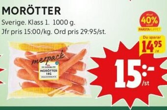 ICA Kvantum MORÖTTER erbjuda