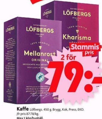 ICA Supermarket Kaffe Löfbergs erbjuda