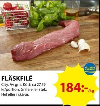 ICA Kvantum FLÄSKFILÉ erbjuda