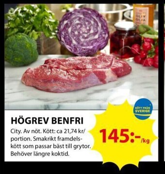 ICA Kvantum HÖGREV BENFRI erbjuda
