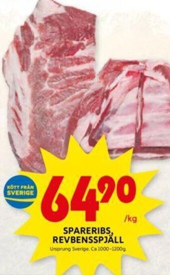 ICA Kvantum SPARERIBS, REVBENSSPJÄLL erbjuda