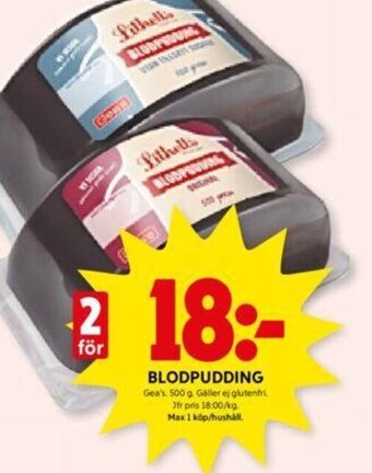 ICA Kvantum BLODPUDDING erbjuda
