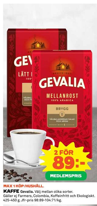 Coop Kaffe erbjuda