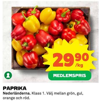 Coop Paprika erbjuda